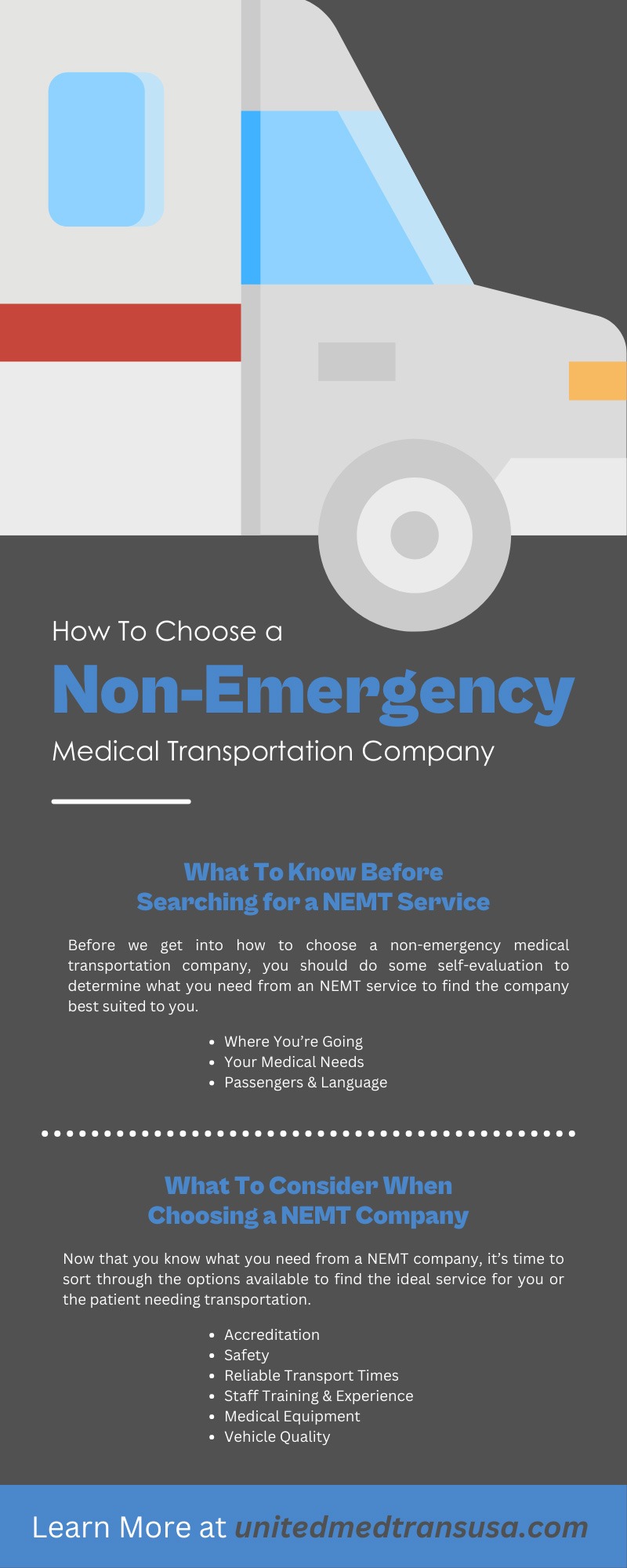 How To Choose a Non-Emergency Medical Transportation Company