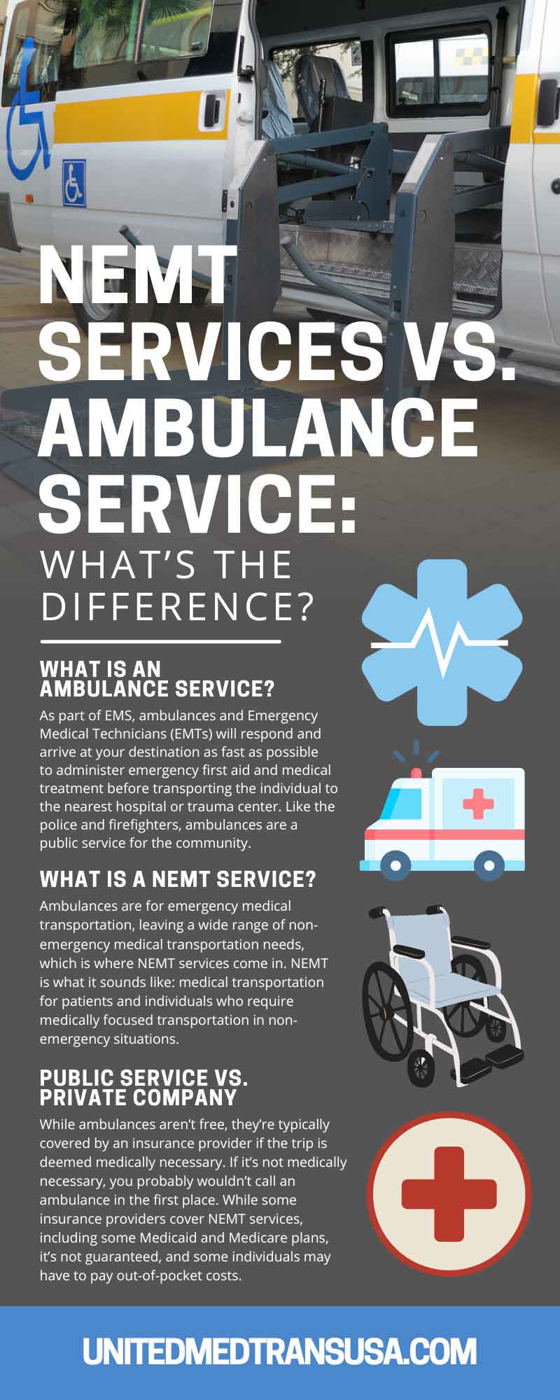 NEMT Services vs. Ambulance Service: What’s the Difference?